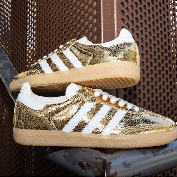 Adidas Women's Gold Samba Sneakers - Picture 5 of 6